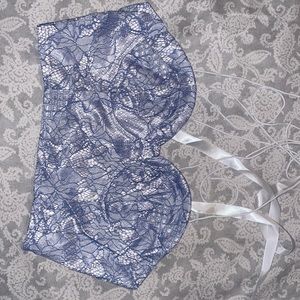 Blue corset top